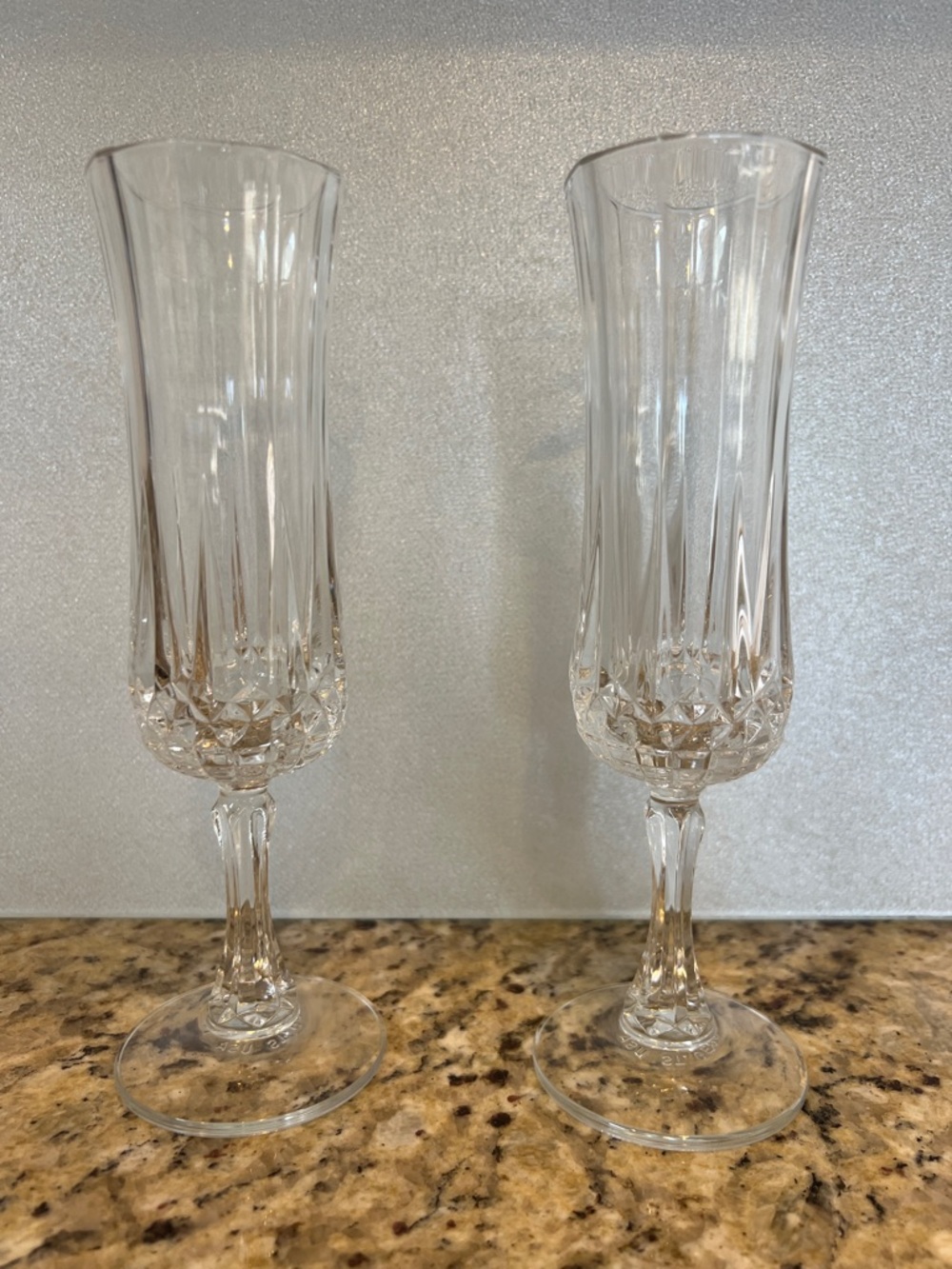 2 St. George Fluted Champagne Glasses - Picture 2 of 5